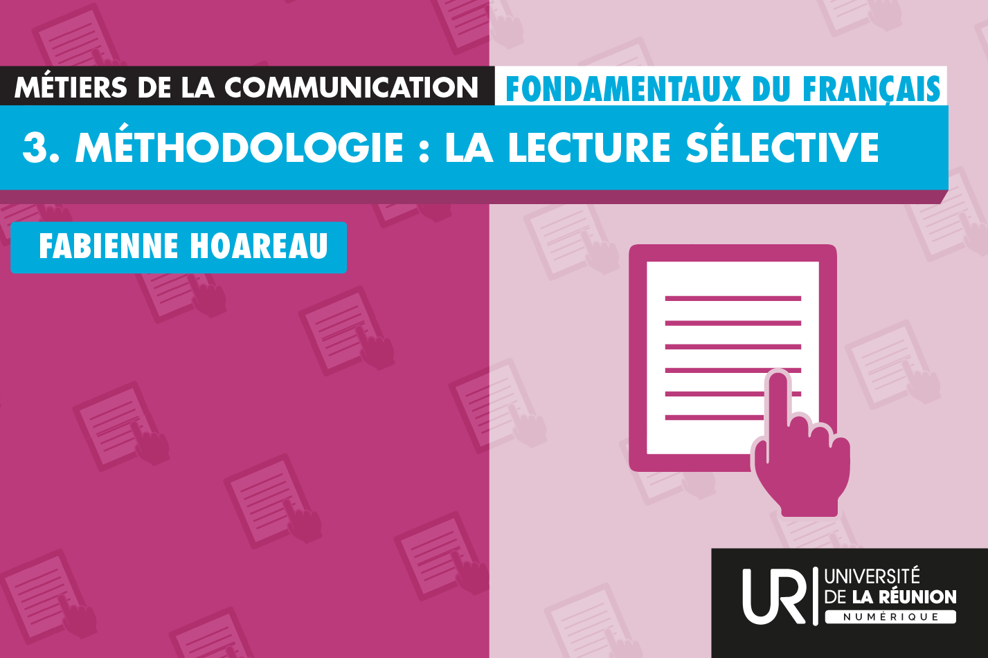 Fondamentaux du français : La lecture sélective L3M3C_FF3